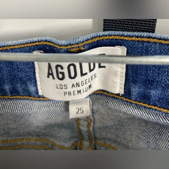Agolde Sophie Distressed Jeans sz 25 - Picture 6 of 7